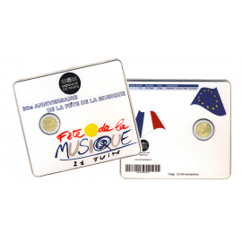 2 euro Frankrijk 2011 BU coincard blister (Muziekfeest) 