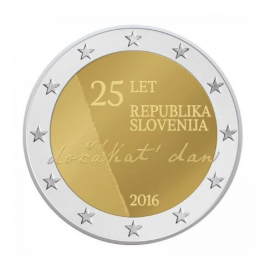 Slovenie 2 Euro  2016 25 jaar Onafhankelijkheid