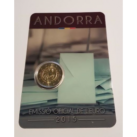 Andorra 2 euro 2015 ‘Politieke rechten’ Coincard