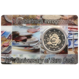 Slovenië 2 euro 2012  Tien jaar EURO Proof  in  Coincard