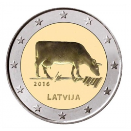 Letland 2 Euro 2016  Landbouw  UNC    