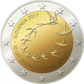 Slovenië 2 euro 2017 "10 jaar invoering euro"