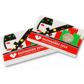 Portugal 2 Euro 2012 Guimaraes PROOF in coincard
