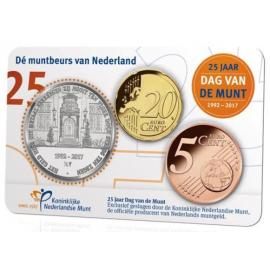 Nederland 25 jaar Dag van de Munt coincard 2017