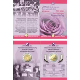 België 2 Euro 2011 "100 jaar Internationale vrouwendag" BU in Coincard