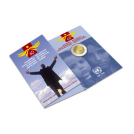 België 2 euro 2008 "Rechten van de Mens" BU in Coincard