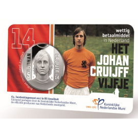 Het Johan Cruijff Vijfje 2017 BU kwaliteit in coincard