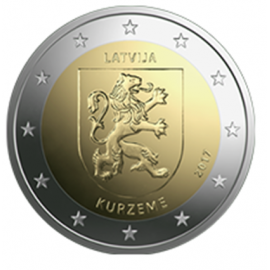 Letland 2 Euro 2017  Kurzeme  UNC    