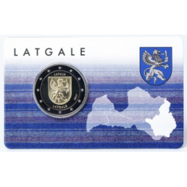 Letland 2 Euro "Latgalle" 2017 BU Coincard