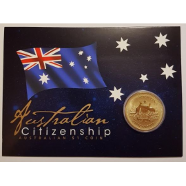 Australian Citizenship $1Coin in Coincard