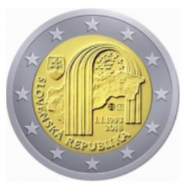 Slowakije 2 Euro "25 jaar Republiek Slowakije" 2018