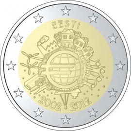 Estland 2 Euro 2012 "10 jaar Euro"
