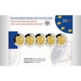 Duitsland 2 euro 2018 "Helmut Schmidt"  PROOF