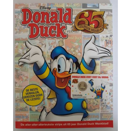 Donald Duck geluksdubbeltje coincard 2017   65 jaar incl. Donald Duck Jublieumuitgave