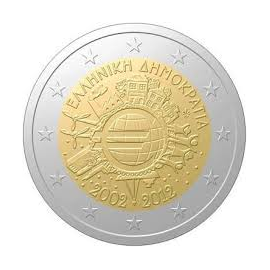 Griekenland 2 Euro 2012 "10 jaar Euro"