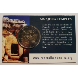 Malta 2 euro 2018 'Mnajdra Tempels'  BU coincard