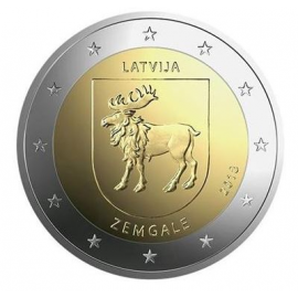 Letland 2 Euro 2018  Zemgale  UNC    