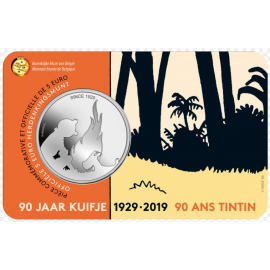 VVK 5 euro herdenkingsmunt België 2019 ‘90 jaar Kuifje’ BU in coincard