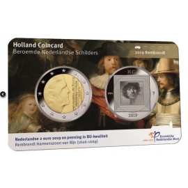 Holland Coincard 2019 Rembrandt met ZILVEREN penning