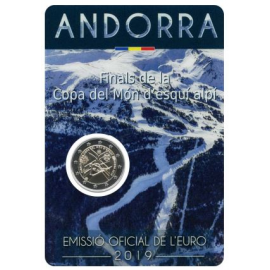 VVK Andorra 2 euro  2019 BU 'Alpineskiën'  in coincard