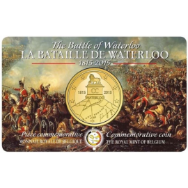 Coincard België 2,50 euro 2015 'Slag bij Waterloo'  BU