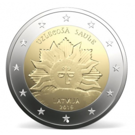Letland 2 euro 2019 Rising sun UNC