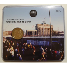 Frankrijk 2 Euro Val van de Berlijnse Muur 2019 Coincard
