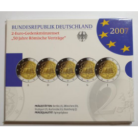 Duitsland 2 euro 2007  "Verdrag van Rome"  PROOF