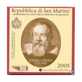 San Marino 2 Euro 2005 "Galileo Galilei" in blister