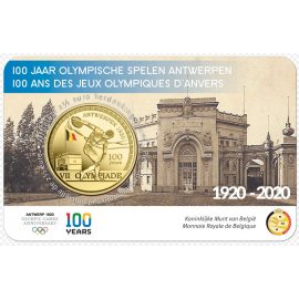 * België 2,5 euro 2020 ‘100 jaar Olympische Spelen Antwerpen’ coincard Kleur