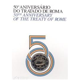 Portugal 2 Euro 2007   50 jaar Verdrag van Rome in coincard 