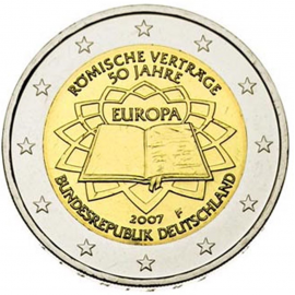 Duitsland 2 euro 2007 'Verdrag van Rome' UNC  ( willekeurige letter )
