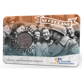 Nederland 75 jaar bevrijding 2020  coincard ( 1942 )