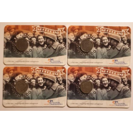 Serie Nederland 75 jaar bevrijding 2020 coincard 1941,1942,1943,1944