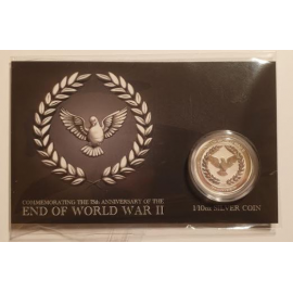 Australië 0,10 Dollar 75 jaar jubileum einde WWII 10 Cent Zilver 2020 Coincard 