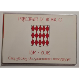 Monaco 2 Euro 2012 "Lucien" Coincard + postzegel