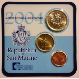 San Marino mini set 2004 BU coincard