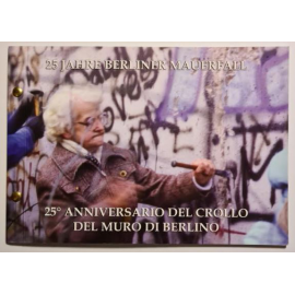 Vaticaan 2014  2 euro Val Berlijnse Muur Numisbrief