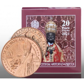Vaticaan 20 Euro "Sint Pieter" 2021 in doosje