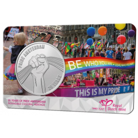 Nederland 25 jaar Pride Amsterdam 2021 coincard