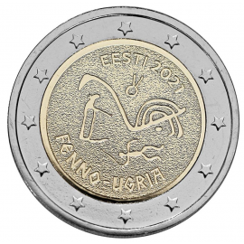 Estland 2 euro 2021 De Fins Oegrische Volkeren UNC
