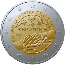 Andorra 2 euro 2021 Ouderenzorg / Covid 19