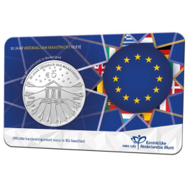 Nederland Verdrag van Maastricht Vijfje 2022 BU coincard