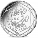 Frankrijk 20 euro 2022  20 jaar EURO zilver