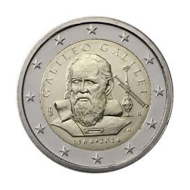 Italië 2 Euro "Galileo Galilei" 2014