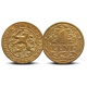 * Nederland Geelkoperen 1 cent 1943 in coincard