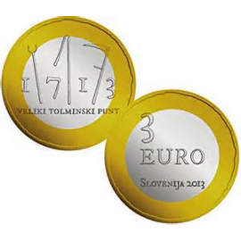 Slovenië 3 Euro "Tolmin" 2013 UNC