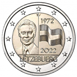Luxemburg 2 euro 2022  50 Jaar Luxemburgse Vlag