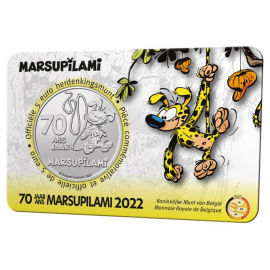 *België 5 euro  2022  ‘Marsupilami’ Coincard Relief