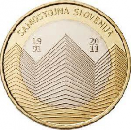 Slovenië 3 Euro  "20 jaar Slovenië"  2011